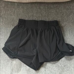 Lululemon black 6inch running short size 2